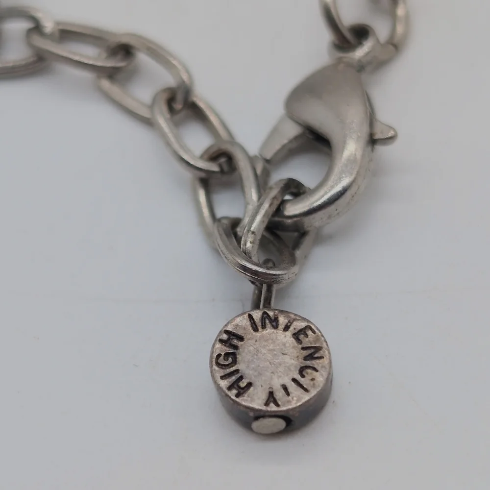 High Intencity Enamel Penguin Charm Bracelet 7in